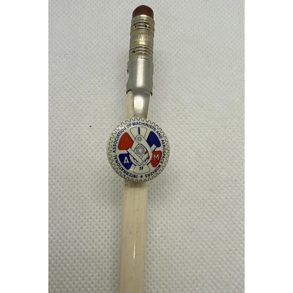 Vintage A of M Intl Assn of Machinist Aerospace‎ Workers Union Pen Pencil Clip